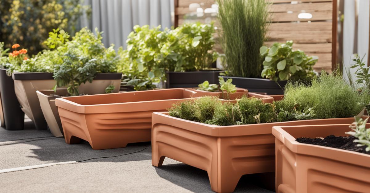 ogórki w skrzyniach