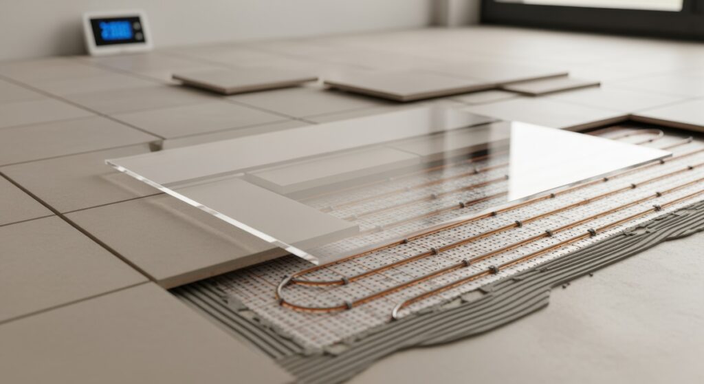 Układanie płytek na ogrzewaniu podłogowym – o czym trzeba pamiętać